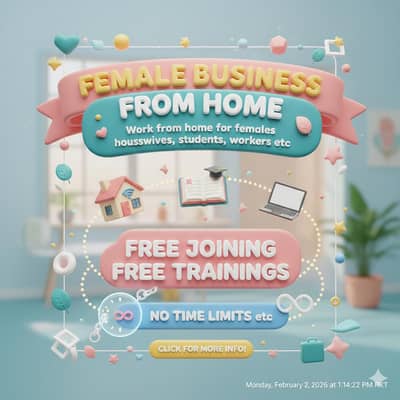 Buiesness from home for femals