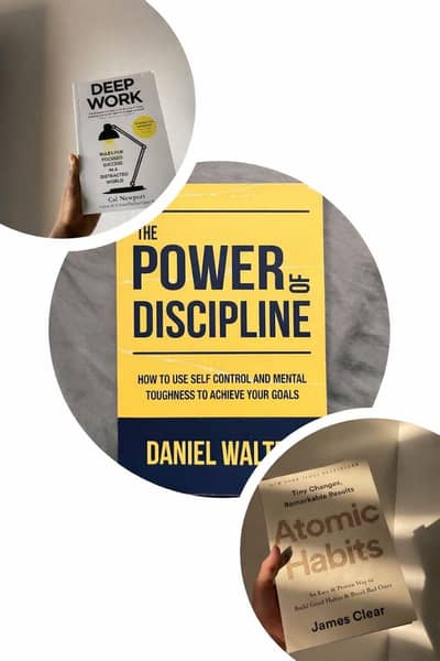 3 Best Seller Books Bundle - Atomic Habits, Deep Work, Psychology of M