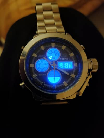 SKMEI 1515 Dual clock Watch (Chain is shortened)