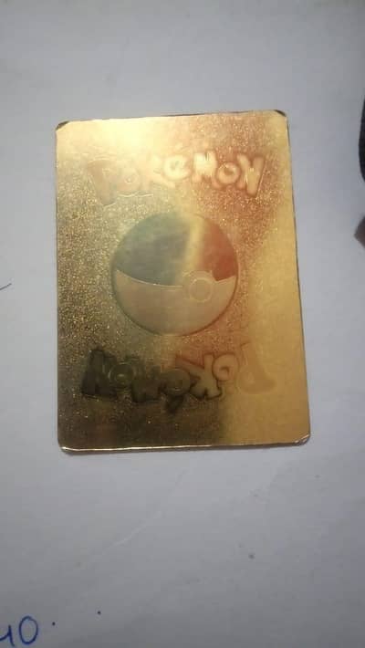 Pokemon gold card