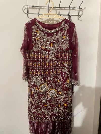 Elegant Embroidered Kaam Wala Suit