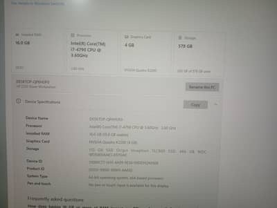 Full PC Intel Core i7 4th Gen 16 GB RAM 4 GB Graphics Card