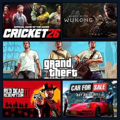 GTA 5 PC GAMES INSTALL KRWAYE ALL OVER PAKISTAN RDR 2 CRICKET 26 ETC