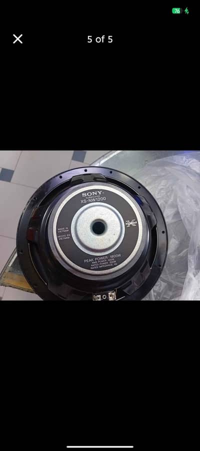 sony xplod 1800wtt original woofer just line