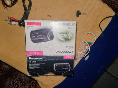 Panasonic HC-V130 HD Camcorder | 75x–2500x Zoom | Fully Working