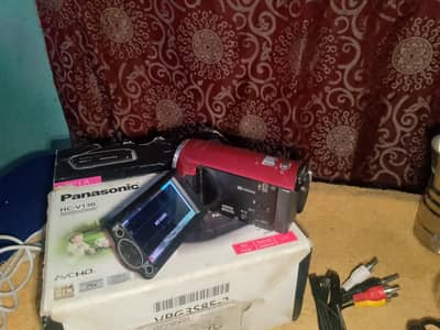 Panasonic HC-V130 HD Camcorder | 75x–2500x Zoom | Fully Working