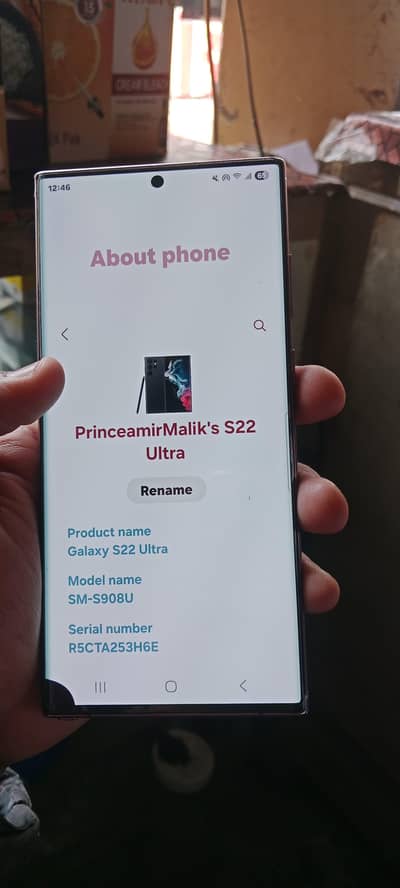 Samsung s22 ultra non pta  8+8 128