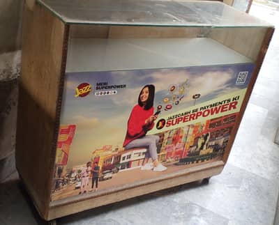 3 WOODEN MOBILE COUNTER FOR SALE