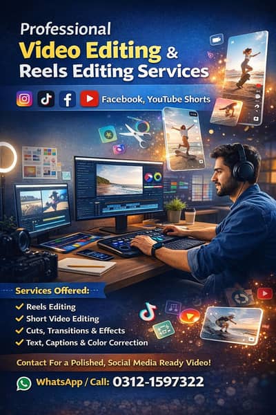 Professional Video Editing & Reels Editing Services