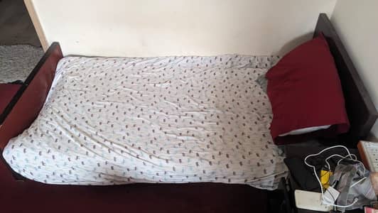 Side Table and single bed