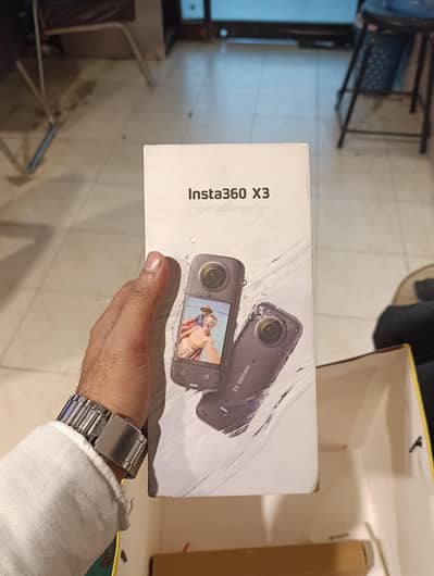 Insta 360 X3 with tripod and wireless mic complete setup