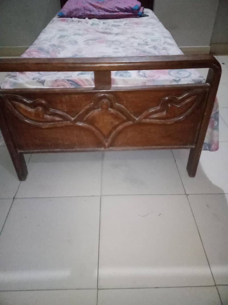 Pure Solid Wooden Bed 1