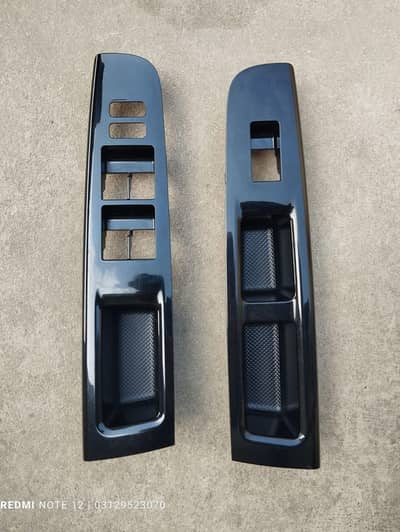 Toyota Vitz Piano Black Door Switch Panel  Available