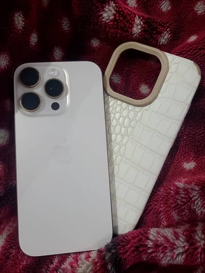 iPhone 16 pro dessert titanium 128gb jv 98BH used like new