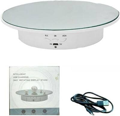 Intelligent USB charging 360 Rotating Display Stand