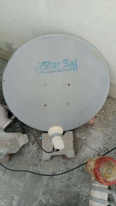 2 dish 1 receiver + dish cable + remote