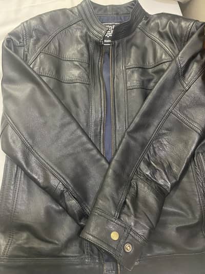 Black leather jacket