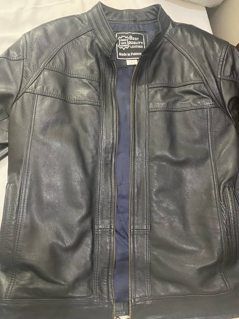 Black leather jacket 1