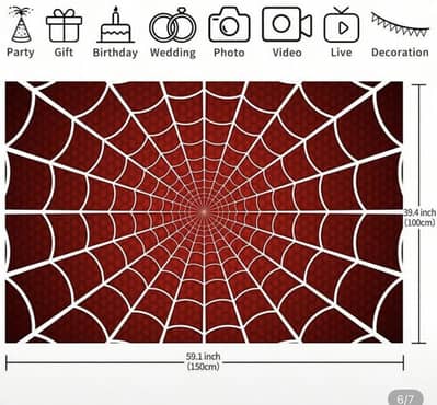 Spiderman birthday party decoration