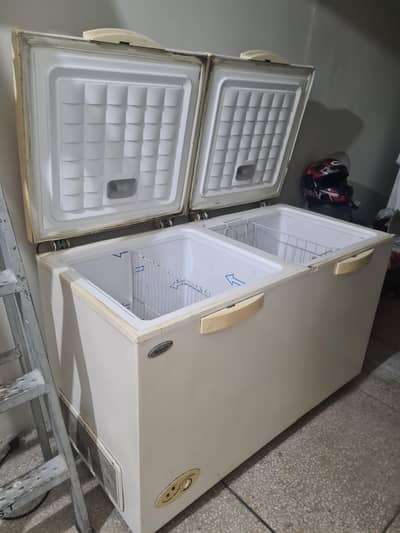 Waves triplet freezer fridge dual box commercial fridge