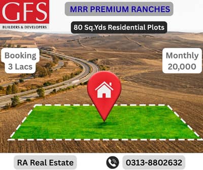 80 Square Yards Plots available on 5 Years Installments Plan in Gfs MRR Ranches.