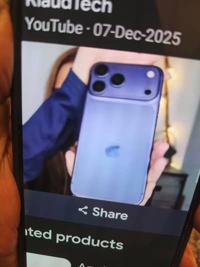 17 pro max blue new 256 GB  jv