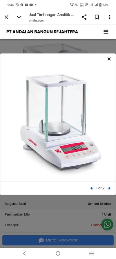 OHAUS PA214 Pioneer Analytical Balance