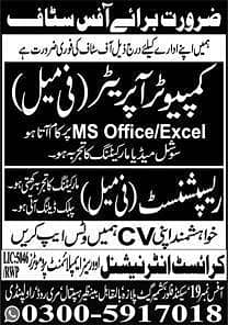 Computer Operator / Receptionist