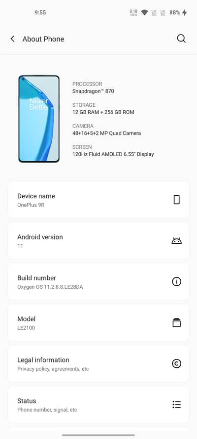 one plus 9r 9R 12GB 256GB
