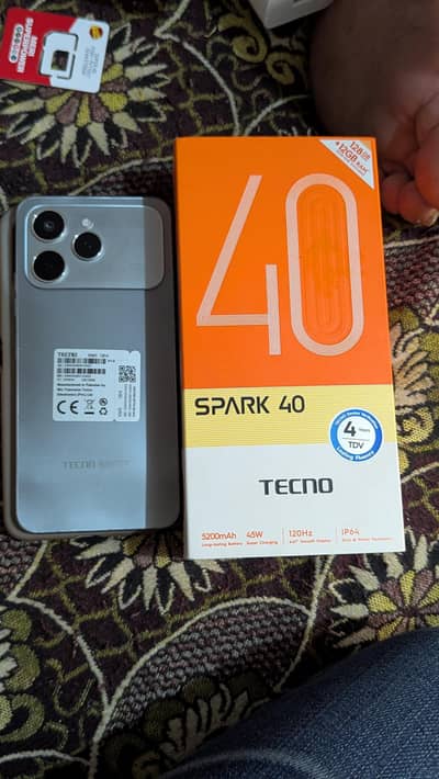 Tecno spark 40 6/6 128 ram full box call 03027300663