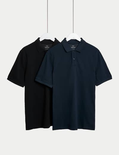 Marks and spencer polo shirts PACK OF 2 original
