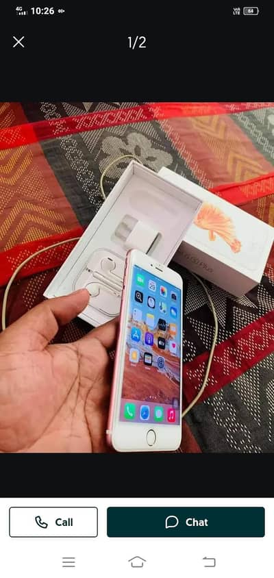 iPhone 6 plus 128 GB with box my WhatsApp number 0347/72/98/721