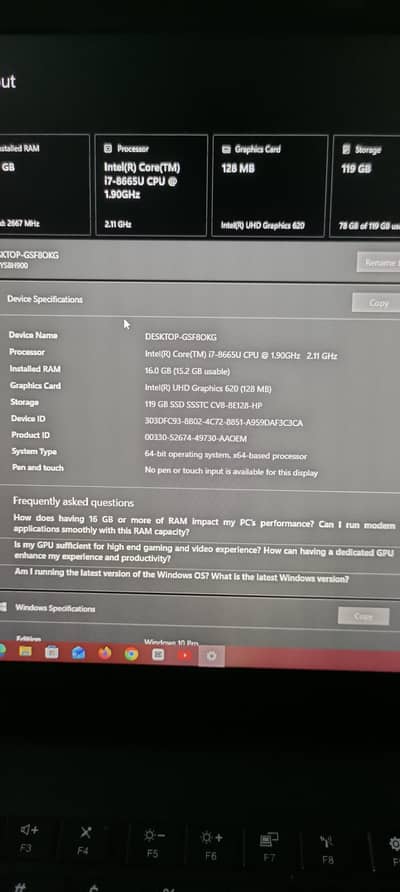 i7 8gen t490s ram 16 128nvssd