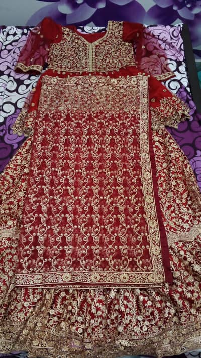 Latest Bridal Lehenga – Heavy Embroidery – Worn Once