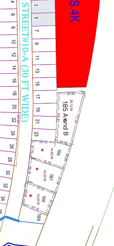 R - Block , ( 12.45 Marla ) Residential Plot on Main Boulevard