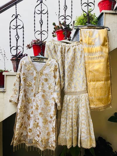 shirt and ghrara for sale! perfect for nikkah event