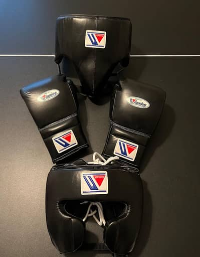 boxing kit for selling cow hide leather metrial