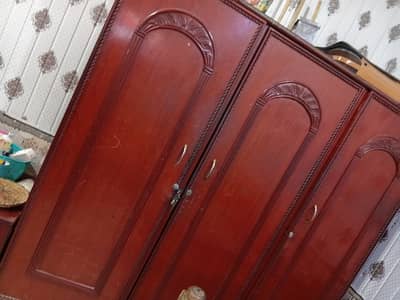 3 door almari pure wood