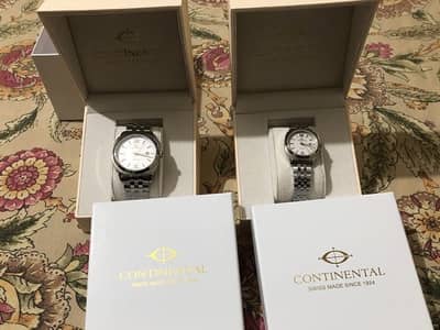 Men's and women's continental watches