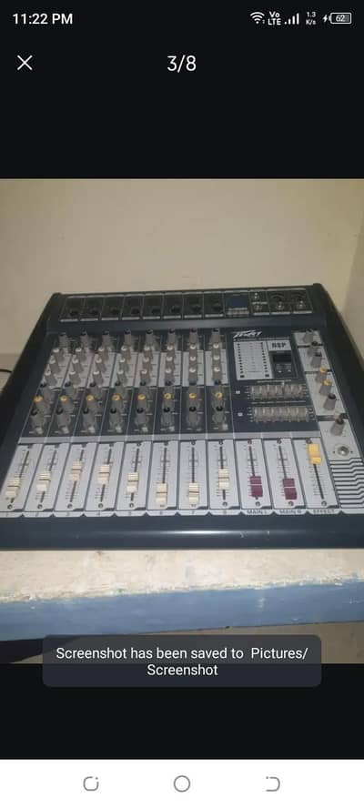 peavy 8 channel mixer new condition