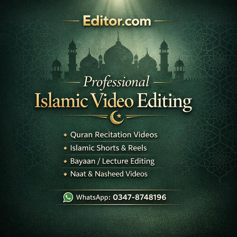 EDITOR. COM Islamic video editor 1
