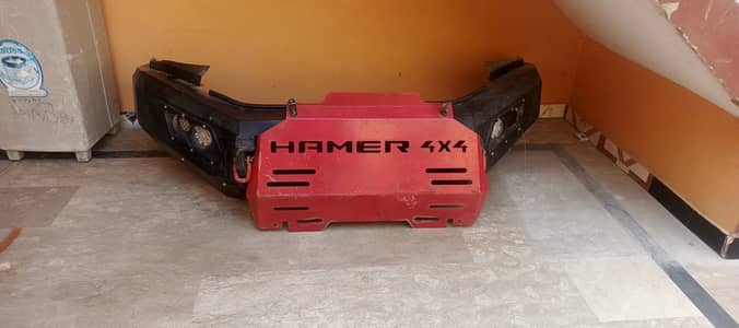 Hamer 4x4 front bumper and back seats