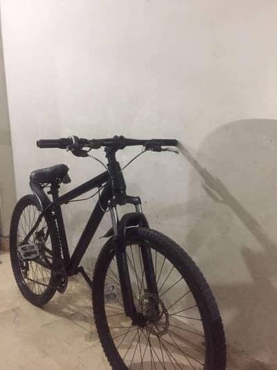 black mountain bike