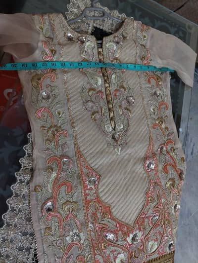 3 piece net organza dress