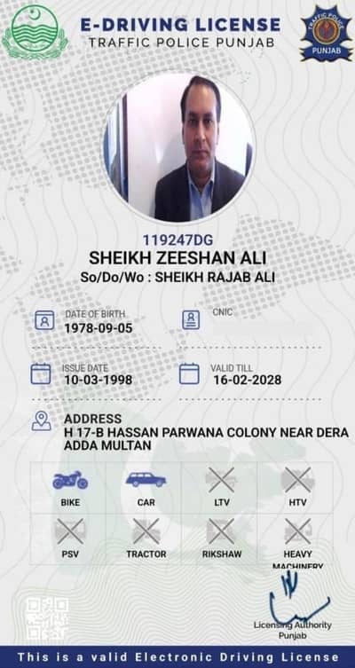 Seeking a family/office/school/doctor driving job in multan