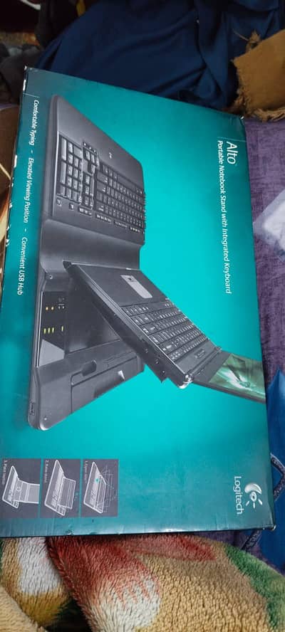 Logitech Alto Portable Notebook Stand with Integrates Keyboard