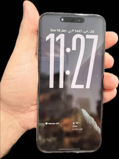 iPhone 15 pro max Natural titanium PTA approved