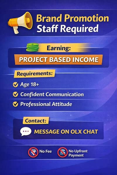 Brand Promotion & Media Project Staff Required