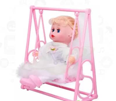 Swing Doll Baby Angel Style Light and Music Battery Operated