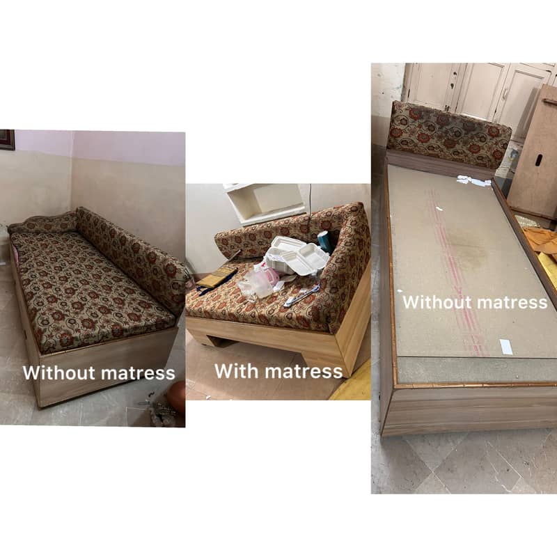 Sofa style single bed set 0